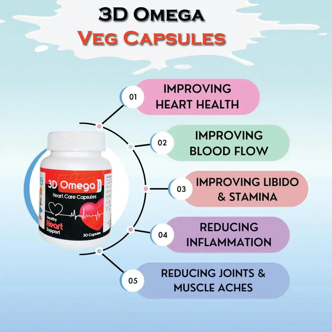 3D Omega Veg Capsules - DDD Natural Enterprises